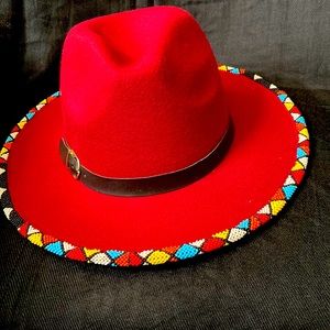 Beautiful Hand Beaded Fedora